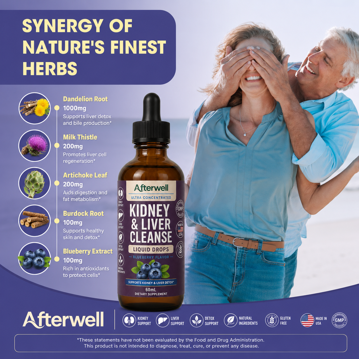 Afterwell Complete Liver & Kidney Support To Reset Energy And Vitality
