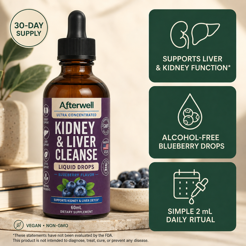 Afterwell Complete Liver & Kidney Support To Reset Energy And Vitality