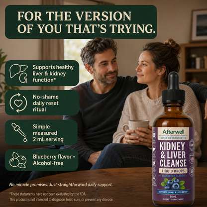 Afterwell Complete Liver & Kidney Support To Reset Energy And Vitality